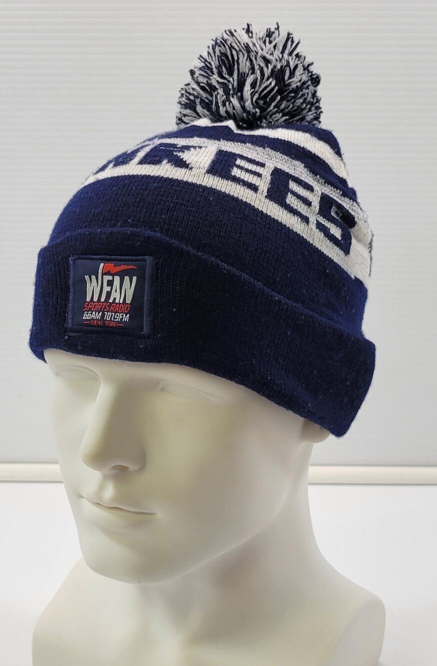 G) WFAN Sports Radio New York Yankees Promotional Winter Knit Beanie Hat